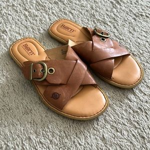 Born leather sandals